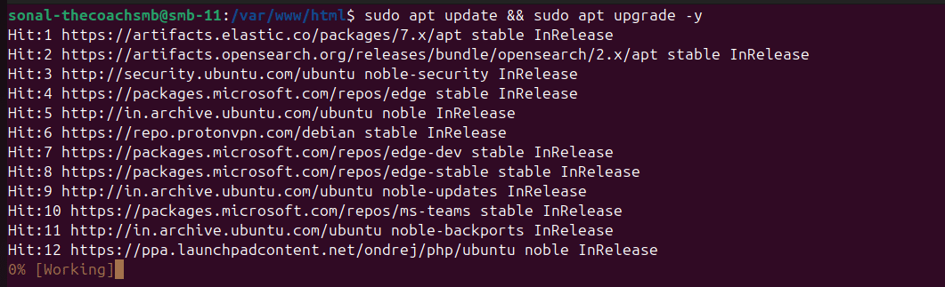 upgrade ubuntu packages